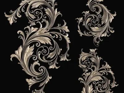 Sahra Ornament 02 3D model