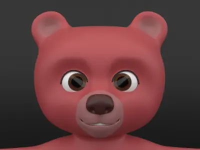 Baby Bear 3D Model Low-poly 3D model
