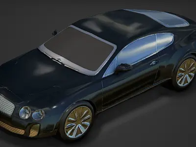 Modern Sportcar 01 Low Poly Mobile Ready Low-poly 3D model