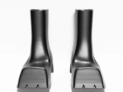 Bottega Veneta Puddle Boots chunky shoes Props Second Life toy 3D print model