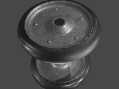 Old Dumbells Low-poly 3D model