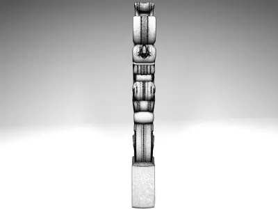 Carved baluster 3D print model