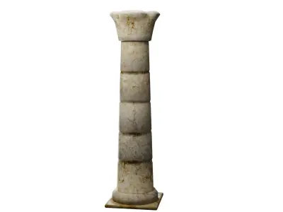 Column marble Free low-poly 3D model