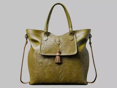 High Quality Leather Handbag 3D Model - CGTrader Low-poly 3D model