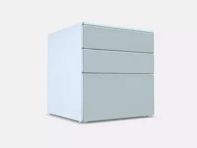 SMASTAD - PLATSA Chest of 3 drawers Low-poly 3D model