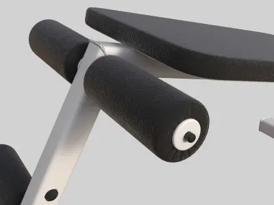 professional bench press 02 3D model