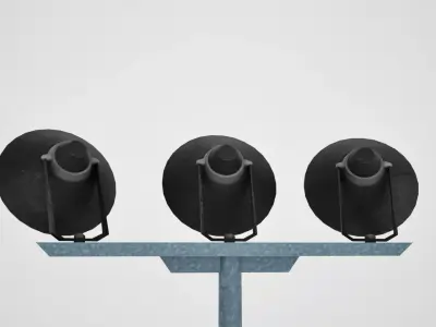 Stadium lights small Low-poly 3D model