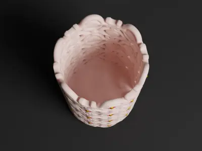 Elegant pen pencil napkin candle Holder for decoration 3D print model