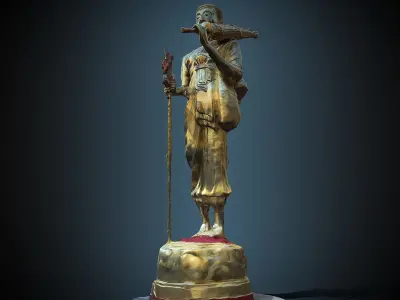 Buddha 22 stand 3D print model