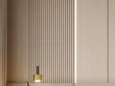 villa Home Modern bedroom decoration 3D model