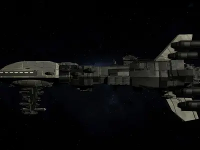 Star Wars Rebel Assault Frigate Free 3D model