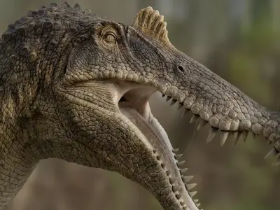 Spinosaurus bust for rendering 3D model