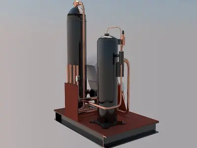 System for car wash 3D model