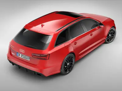 Audi RS6 Avant 2017 3D model