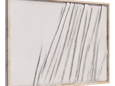 Wood Dimensional Wavy Wall Decor 3D model