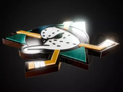 Anheim Ducks logo - Cinematic - 3D print 3D model