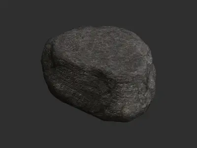 Short Flat Rocks - Base Free low-poly 3D model