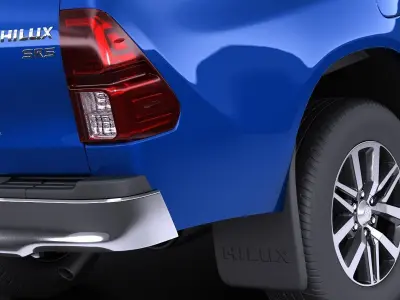 Toyota Hilux Double Cab 2017 VRAY 3D model