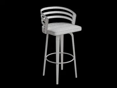 Jayden Counter Stool Low-poly 3D model