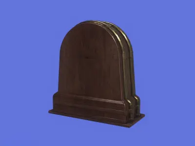 Desk Clock VR Ready Free low-poly 3D model