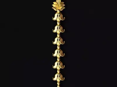 Central decor ornament for furniture 3D model 166