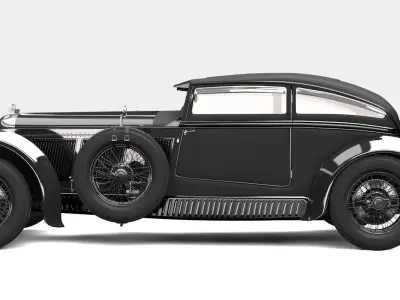 Bentley Blue train Black  3D model