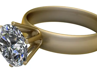 GOLD DAIMOND RING  PANDANT 3D PRINTABLE MODAL  3D print model