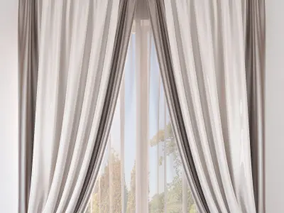 Set 38 Curtains 3D model