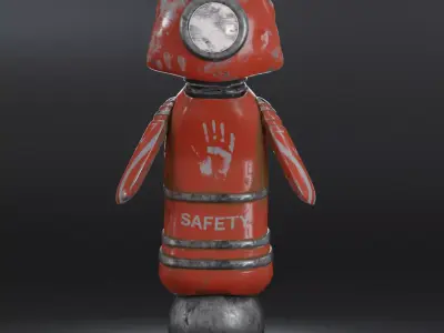 Robot Character Technology Futuristic Droid Free 3D model