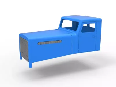 Cab of Vintage GATR Racing Semi truck Scale 1 to 25 3D print model