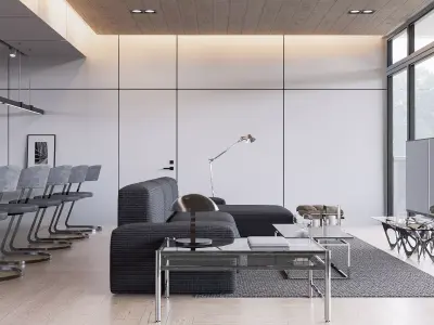Modern living - A1 3D model