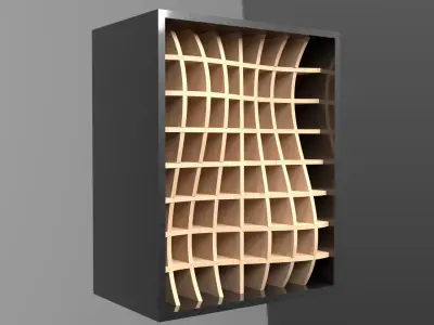 Parametric Shelves and Storage System Interlocking 3D model