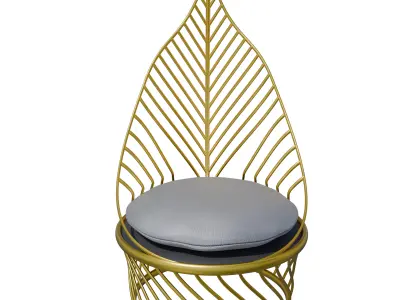Leaf-shaped chair-Outdoor chair-Chair for decoration 3D model