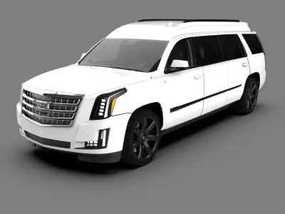 Cadillac Escalade Limousine Luxury Stretch SUV 3D model