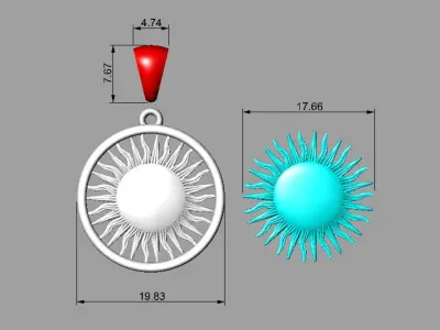 Pendants Argentina   CDARG 3D print model