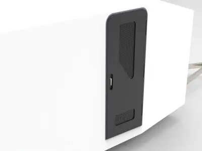 6 Meter Enclosed Race Car Trailer 3D model