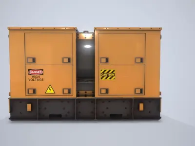 Power Generator PBR Low-poly 3D model