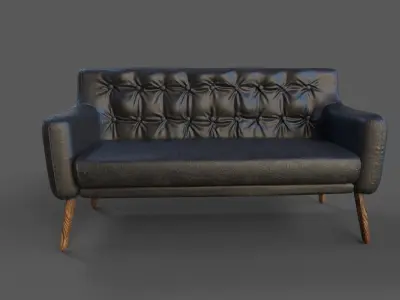 Courch-Sofa  Furniture Low-poly 3D model