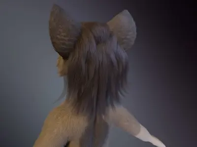 Ashley Anthro Wolf 3D model