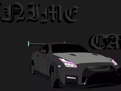 Cosmic Anime Odyssey Low-poly 3D model