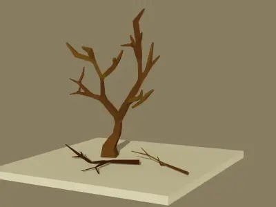 Low poly Forest Pack Free low-poly 3D model