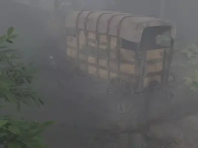 Realistic Covered Wagon 3D model