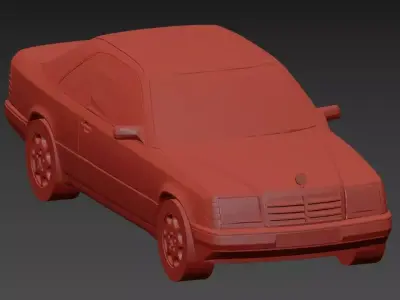 Mercedes-Benz w124 Coupe 3D print model