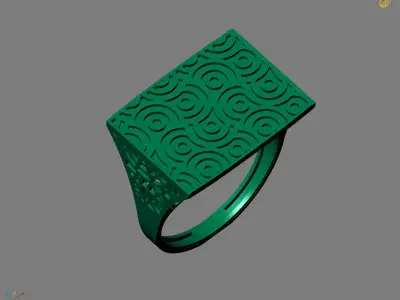 Women Plain Ring Ready STL Models Womens Ring 3d models 3D print model 17