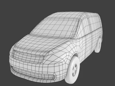 Simple Car Free low-poly 3D model