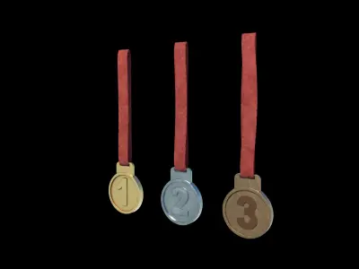 Three Medals  3D model