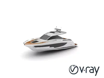 Sleek Carbon-Fiber Yacht model pack Low-poly 3D model