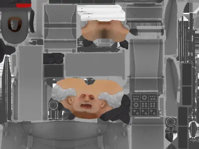 Chief Scientist Mech Skibidi Toilet Series 3D Model  Animation Low-poly 3D model