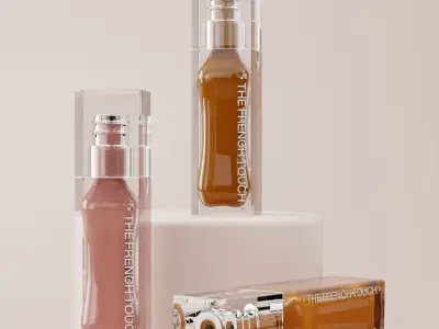 Cosmetic Lip Essentials Set Collection 3D model