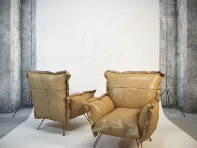 DIESEL Cloudscape armchair by Moroso Free 3D model